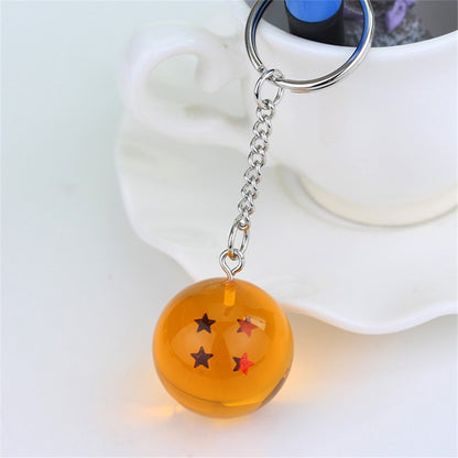 2 PCS Anime 7 Stars Balls 2.7cm PVC Figures Toys Keychain(4 star) by buy2fix