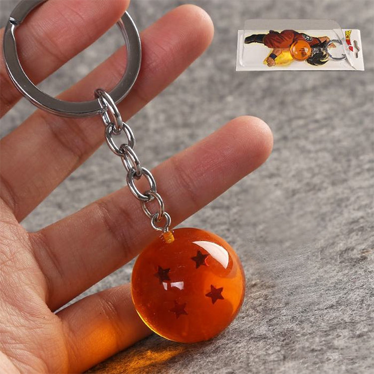 2 PCS Anime 7 Stars Balls 2.7cm PVC Figures Toys Keychain(4 star) by buy2fix