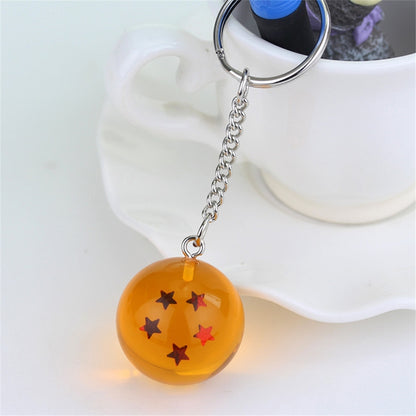 2 PCS Anime 7 Stars Balls 2.7cm PVC Figures Toys Keychain(5 star) by buy2fix