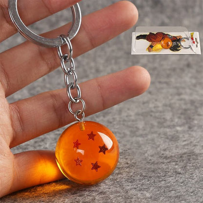 2 PCS Anime 7 Stars Balls 2.7cm PVC Figures Toys Keychain(5 star) by buy2fix