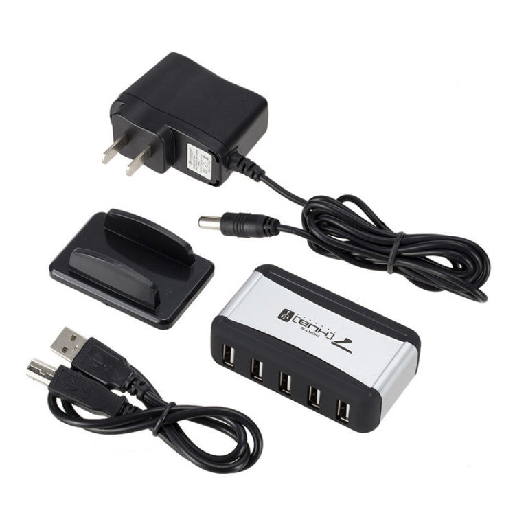 7 x USB 2.0 HUB with Base, US Plug by buy2fix
