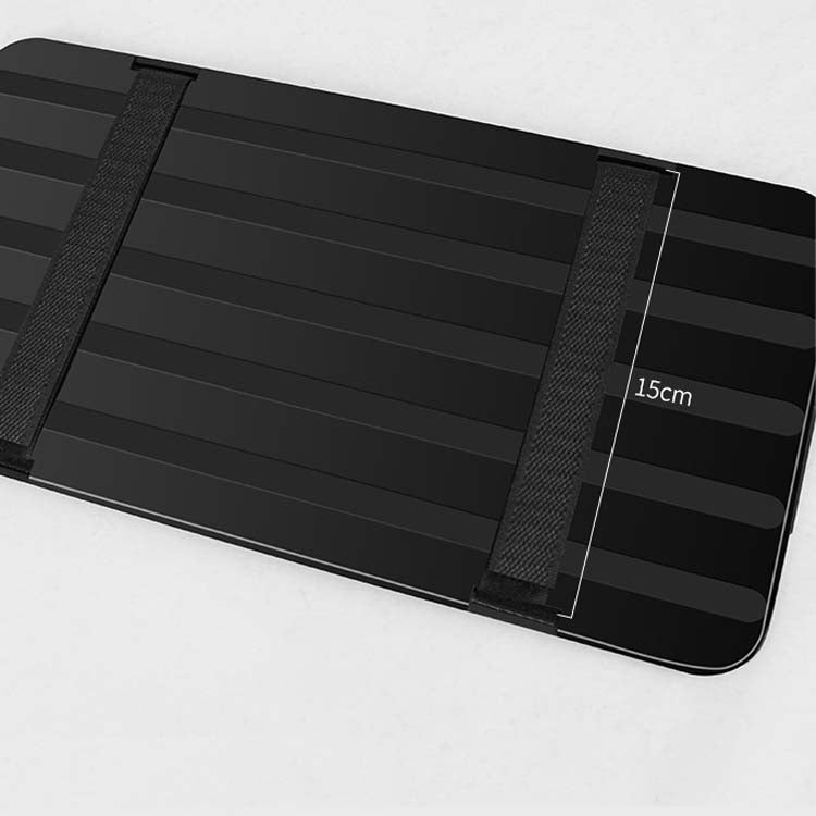 Car Sun Block Glasses Case Document Holder Car Plastic Frame Zipper Type Multi-Function Card Bag Storage Bag(Black) by buy2fix