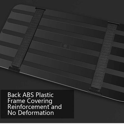 Car Sun Block Glasses Case Document Holder Car Plastic Frame Zipper Type Multi-Function Card Bag Storage Bag(Black) by buy2fix