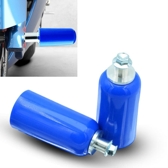 2 pièces/ensemble accessoires de réaménagement de moto colle Anti-chute Modification de Scooter bâton anti-chute colonne Anti-chute (bleu)