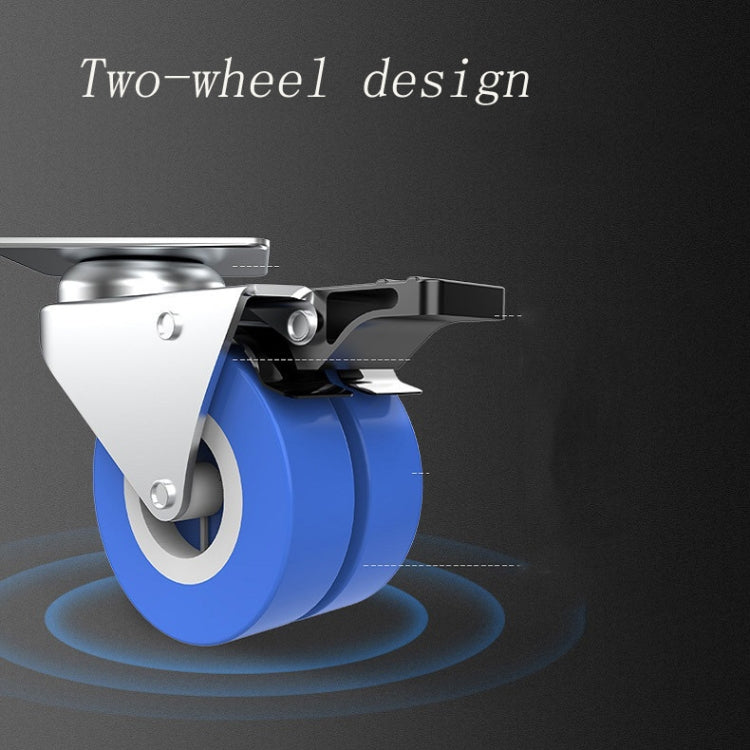 Single Tube 4 Wheels Adjustable Stainless Steel Refrigerator Bracket Washing Machine Base Bracket - Washing Machines & Accessories by buy2fix | Online Shopping UK | buy2fix