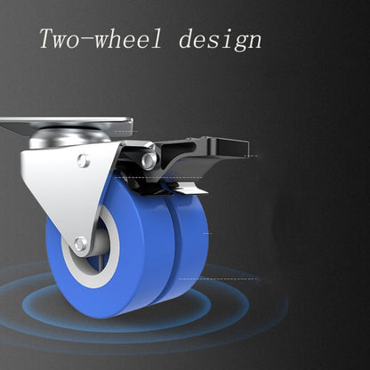 Single Tube 4 Wheels Adjustable Stainless Steel Refrigerator Bracket Washing Machine Base Bracket - Washing Machines & Accessories by buy2fix | Online Shopping UK | buy2fix