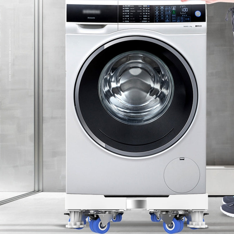 Double Tube 12 Feet Adjustable Stainless Steel Refrigerator Bracket Washing Machine Base Bracket - Washing Machines & Accessories by buy2fix | Online Shopping UK | buy2fix