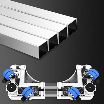 Double Tube 12 Feet Adjustable Stainless Steel Refrigerator Bracket Washing Machine Base Bracket - Washing Machines & Accessories by buy2fix | Online Shopping UK | buy2fix