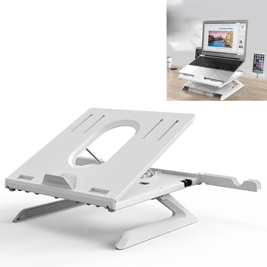 Multifunctional Folding Notebook Stand Monitor Increase Rack, Colour: Tripod (White) - Laptop Stand by buy2fix | Online Shopping UK | buy2fix