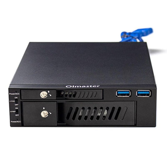 Oimaster MR-6203 Double Bay Optical Drive Hard Drive Box Hard Drive Bracket - Optical Drives Cases by buy2fix | Online Shopping UK | buy2fix