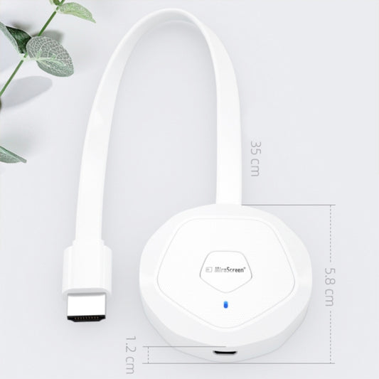 G28 2.4GHz Wireless WiFi Display Dongle Receiver MiraScreen HDTV Stick Live Streaming Ezcast Media Player (White) - Wireless Display Dongle by buy2fix | Online Shopping UK | buy2fix
