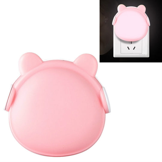 4 PCS Smart Light Control LED Bedroom Mini Night Light Energy-Saving Bedside Lamp, US Plug(Pink)