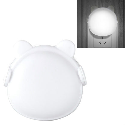 4 PCS Smart Light Control LED Bedroom Mini Night Light Energy-Saving Bedside Lamp, US Plug(White) - Night Lights by buy2fix | Online Shopping UK | buy2fix
