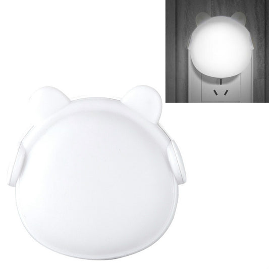 4 PCS Smart Light Control LED Bedroom Mini Night Light Energy-Saving Bedside Lamp, US Plug(White) - Night Lights by buy2fix | Online Shopping UK | buy2fix
