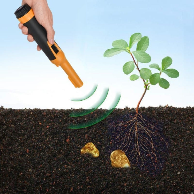 HS-10 Handheld Waterproof Metal Detector LCD Display Metal Positioning Rod(Orange) - Metal Detector by buy2fix | Online Shopping UK | buy2fix