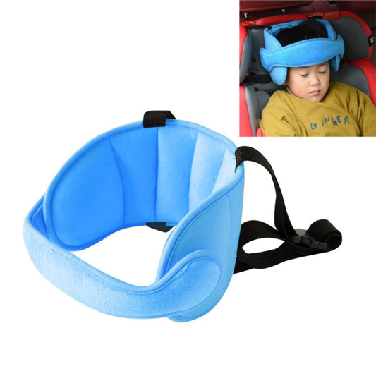 Child Car Seat Head Support Comfortable Safe Sleep Solution Pillows Neck Travel Stroller Soft Cushion(Blue) by buy2fix
