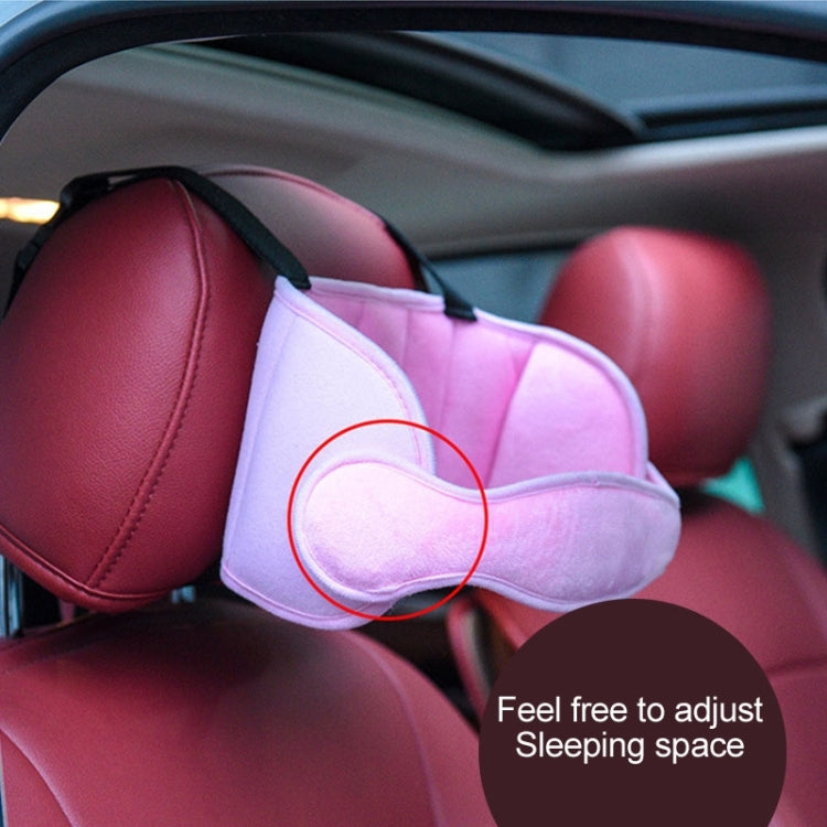 Child Car Seat Head Support Comfortable Safe Sleep Solution Pillows Neck Travel Stroller Soft Cushion (Dark Blue) - Seat Belts & Padding by buy2fix | Online Shopping UK | buy2fix