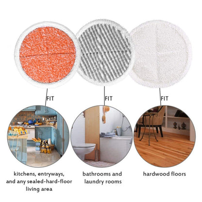 2 PCS Steam Mop Cleaning Replacement Cloth for Bissell 2124/2039A Series(Gray) - For Bissell Accessories by buy2fix | Online Shopping UK | buy2fix