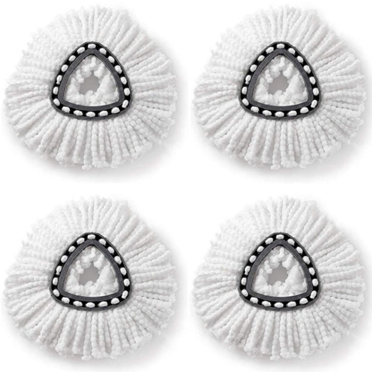 4 PCS Rotating Triangle Cotton Yarn Mop Head Mop Replacement Cloth For O-Cedar/Vileda - Other Accessories by buy2fix | Online Shopping UK | buy2fix