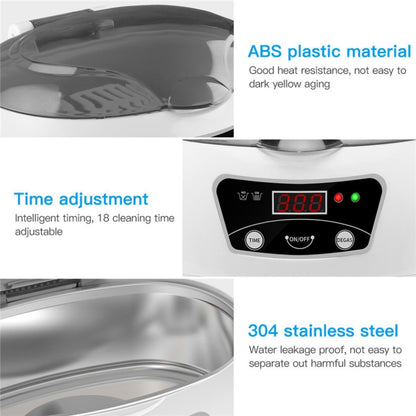 35W 600ml Mini Ultrasonic Cleaner Glasses Jewelry Household Ultrasonic Cleaner, Plug Type:220V UK Plug - Ultrasonic Cleaner by buy2fix | Online Shopping UK | buy2fix