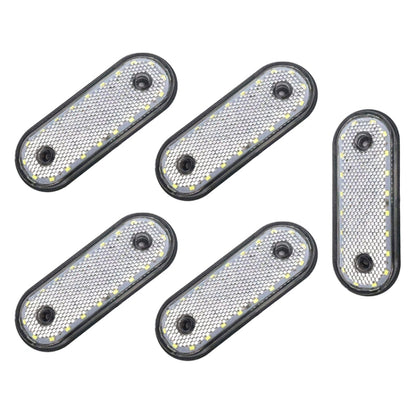 5 PCS MK-095 12/24V 20 LEDs Universal Truck Side Lights Truck Trailer Tail Lights (White) - Warning Lights by buy2fix | Online Shopping UK | buy2fix
