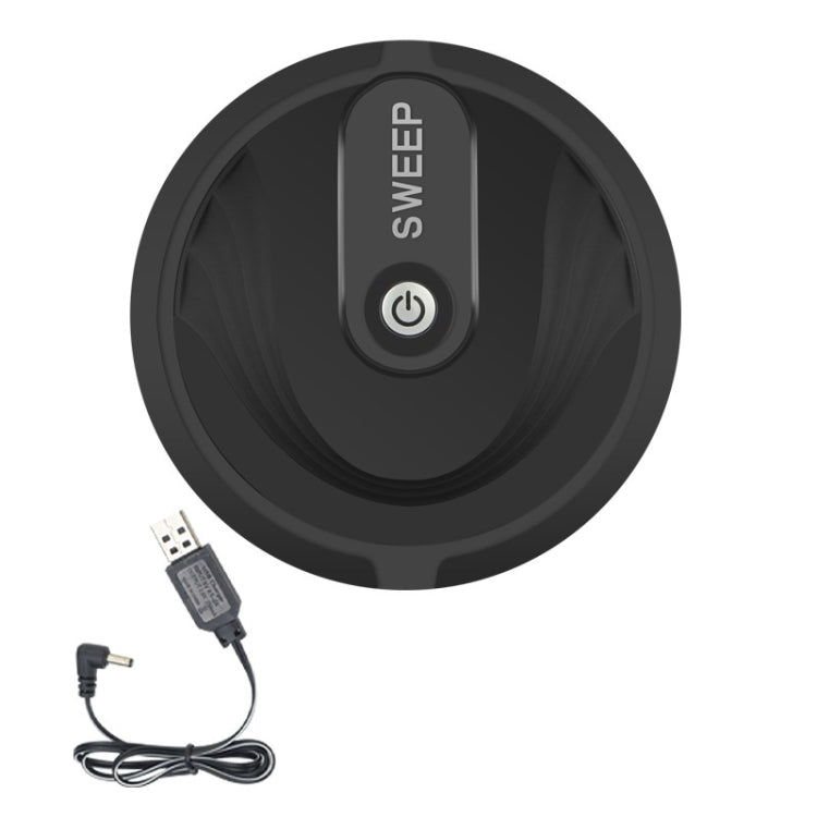 Smart Sweeping Robot Household Hair Cleaner, Specification:Charging Version(Black) by buy2fix