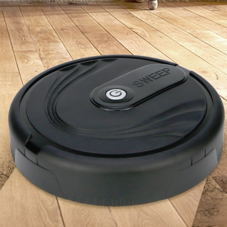 Smart Sweeping Robot Household Hair Cleaner, Specification:Charging Version(Black) by buy2fix