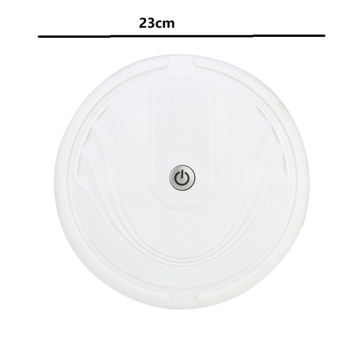 Smart Sweeping Robot Household Hair Cleaner, Specification:Battery Version(White) by buy2fix