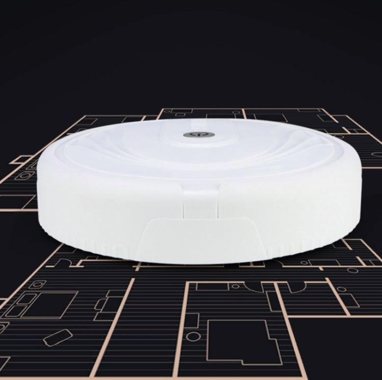 Smart Sweeping Robot Household Hair Cleaner, Specification:Battery Version(White) by buy2fix