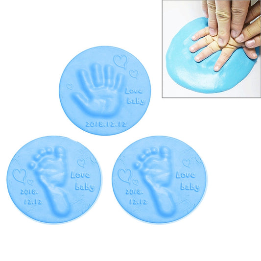 10 PCS Baby Care Air Dry Soft Clay Baby Hand and Foot Inkpad(Blue) - Baby Care by buy2fix | Online Shopping UK | buy2fix