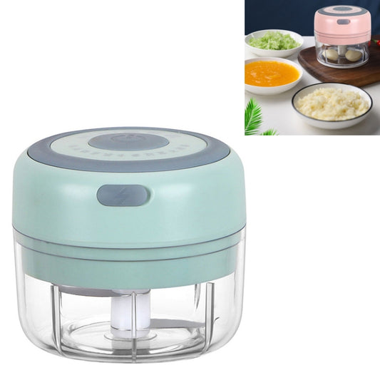 Electrical USB Rechargeable Garlic Mixing Masher Complementary Food Masher Stainless Steel Crushing Garlic Peeling Device Wireless Mini Garlic Cutter(Green) - Stirrer & Squeezer by buy2fix | Online Shopping UK | buy2fix