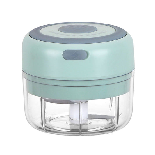 Electrical USB Rechargeable Garlic Mixing Masher Complementary Food Masher Stainless Steel Crushing Garlic Peeling Device Wireless Mini Garlic Cutter(Green) - Stirrer & Squeezer by buy2fix | Online Shopping UK | buy2fix