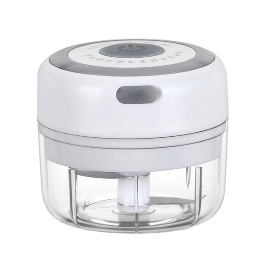 Electrical USB Rechargeable Garlic Mixing Masher Complementary Food Masher Stainless Steel Crushing Garlic Peeling Device Wireless Mini Garlic Cutter(White) - Stirrer & Squeezer by buy2fix | Online Shopping UK | buy2fix