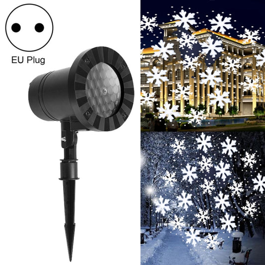 Christmas Snow Outdoor Waterproof Projection Lamp Landscape Lawn Decoration Light(EU Plug) - Street Lights by buy2fix | Online Shopping UK | buy2fix