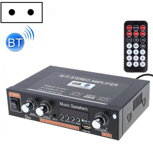 G30 Smart Digital Power Amplifier Built-In Bluetooth / USB / SD / FM Power Amplifier, EU Plug -  by buy2fix | Online Shopping UK | buy2fix