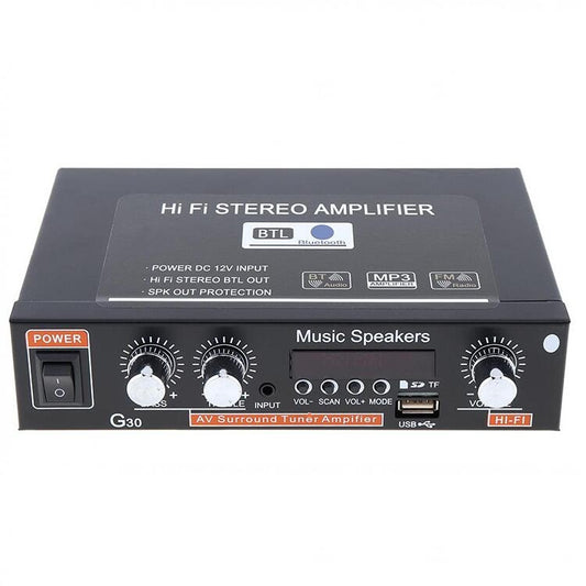 G30 Smart Digital Power Amplifier Built-In Bluetooth / USB / SD / FM Power Amplifier, EU Plug -  by buy2fix | Online Shopping UK | buy2fix