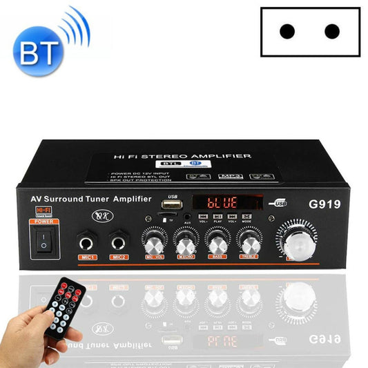 G919 Smart Digital Power Amplifier Built-in Bluetooth / USB/ SD/ FM Mini Power Amplifier, EU Plug -  by buy2fix | Online Shopping UK | buy2fix
