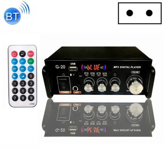 G20 Smart Digital Power Amplifier Built-In Bluetooth / USB / SD / FM Power Amplifier, EU Plug -  by buy2fix | Online Shopping UK | buy2fix