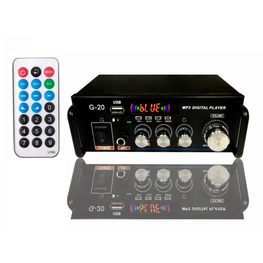 G20 Smart Digital Power Amplifier Built-In Bluetooth / USB / SD / FM Power Amplifier, EU Plug -  by buy2fix | Online Shopping UK | buy2fix