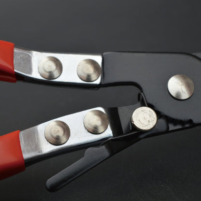 Straight Throat Tube Bundle Clamp Auto Repair Water Pipe Clamp Pliers(Plastic Handle Blister Card) by buy2fix