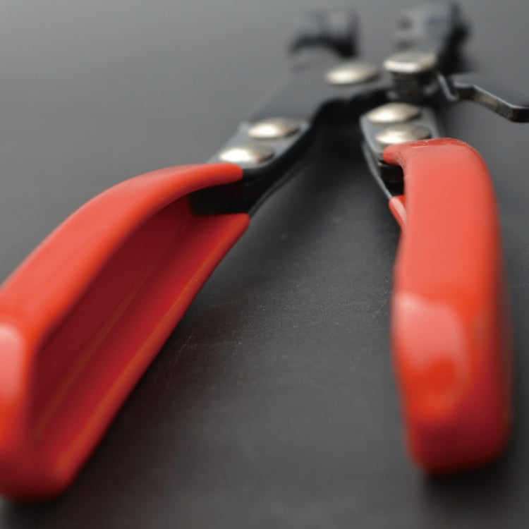 Straight Throat Tube Bundle Clamp Auto Repair Water Pipe Clamp Pliers(Plastic Handle Blister Card) by buy2fix