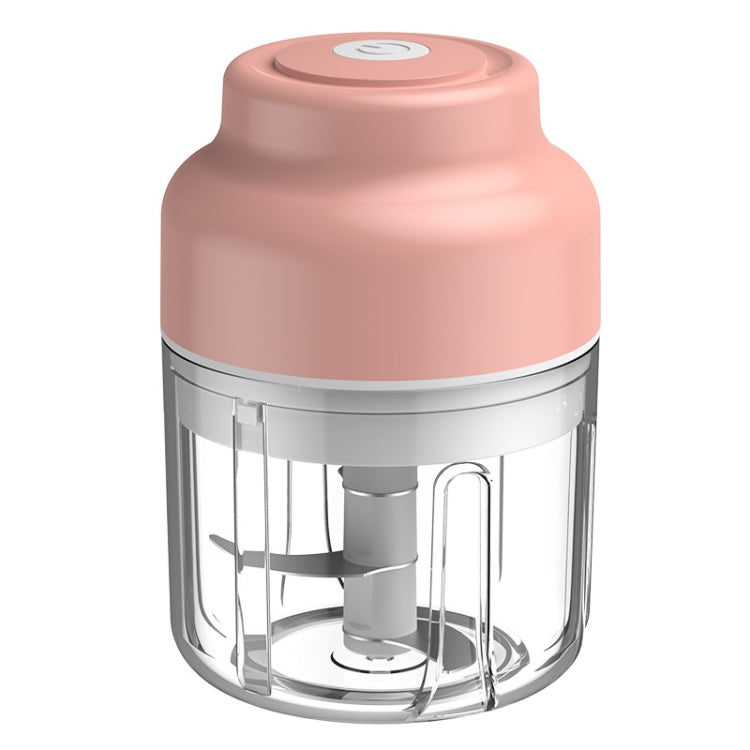 Wireless USB Charging Garlic Machine Baby Food Supplement Machine, Style:250ml Twisted Meat(Pink) - Stirrer & Squeezer by buy2fix | Online Shopping UK | buy2fix