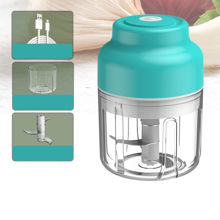 Wireless USB Charging Garlic Machine Baby Food Supplement Machine, Style:250ml Twisted Meat(Blue) - Stirrer & Squeezer by buy2fix | Online Shopping UK | buy2fix