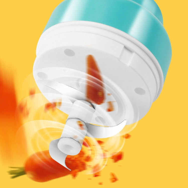 Wireless USB Charging Garlic Machine Baby Food Supplement Machine, Style:100ml Small Power(Blue) - Stirrer & Squeezer by buy2fix | Online Shopping UK | buy2fix