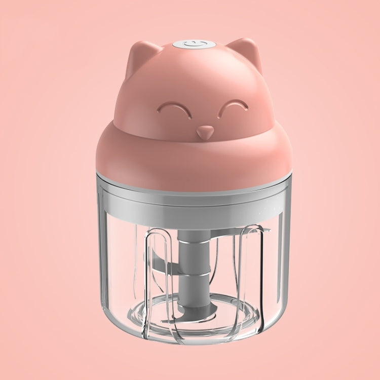 Wireless USB Charging Garlic Machine Baby Food Supplement Machine, Style:250ml Increased Power Minced Meat(Pink) - Stirrer & Squeezer by buy2fix | Online Shopping UK | buy2fix