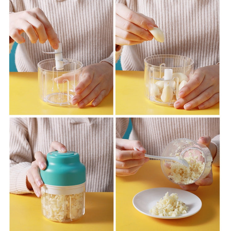 Wireless USB Charging Garlic Machine Baby Food Supplement Machine, Style:250ml Increased Power Minced Meat(Pink) - Stirrer & Squeezer by buy2fix | Online Shopping UK | buy2fix