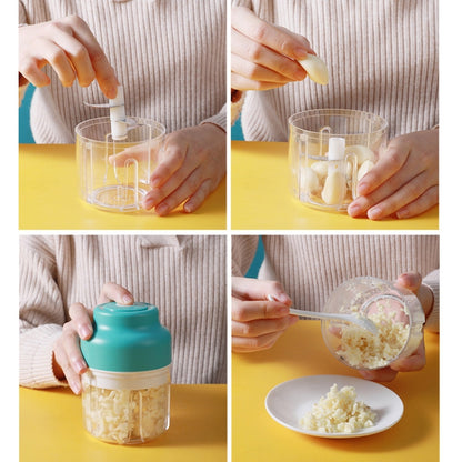 Wireless USB Charging Garlic Machine Baby Food Supplement Machine, Style:250ml Increased Power Minced Meat(Pink) - Stirrer & Squeezer by buy2fix | Online Shopping UK | buy2fix