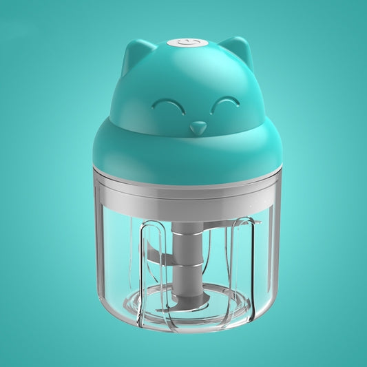Wireless USB Charging Garlic Machine Baby Food Supplement Machine, Style:250ml Increased Power Minced Meat(Blue) - Stirrer & Squeezer by buy2fix | Online Shopping UK | buy2fix