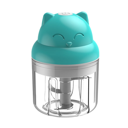 Wireless USB Charging Garlic Machine Baby Food Supplement Machine, Style:250ml Increased Power Minced Meat(Blue) - Stirrer & Squeezer by buy2fix | Online Shopping UK | buy2fix