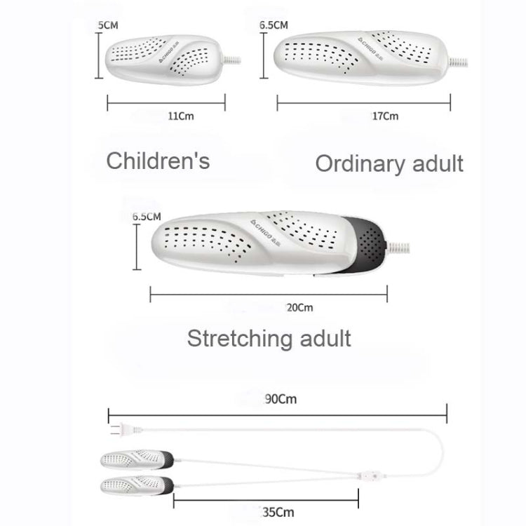 Chigo 220V Shoe Dryer Household Adult And Child Warm Shoe Dryer, CN Plug, Style:07 Adult Retractable - Dryers & Accessories by buy2fix | Online Shopping UK | buy2fix